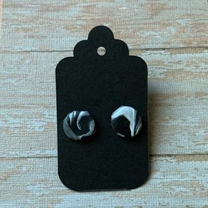 Marbled clay earrings